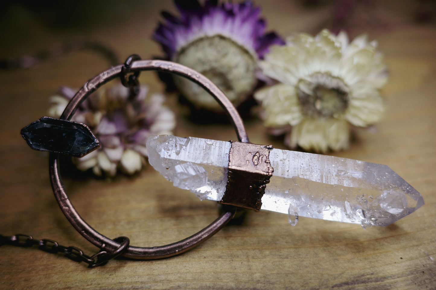 Lemurian Quartz Copper Necklace