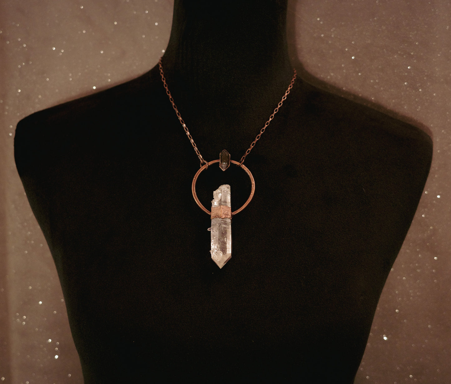 Lemurian Quartz Copper Necklace
