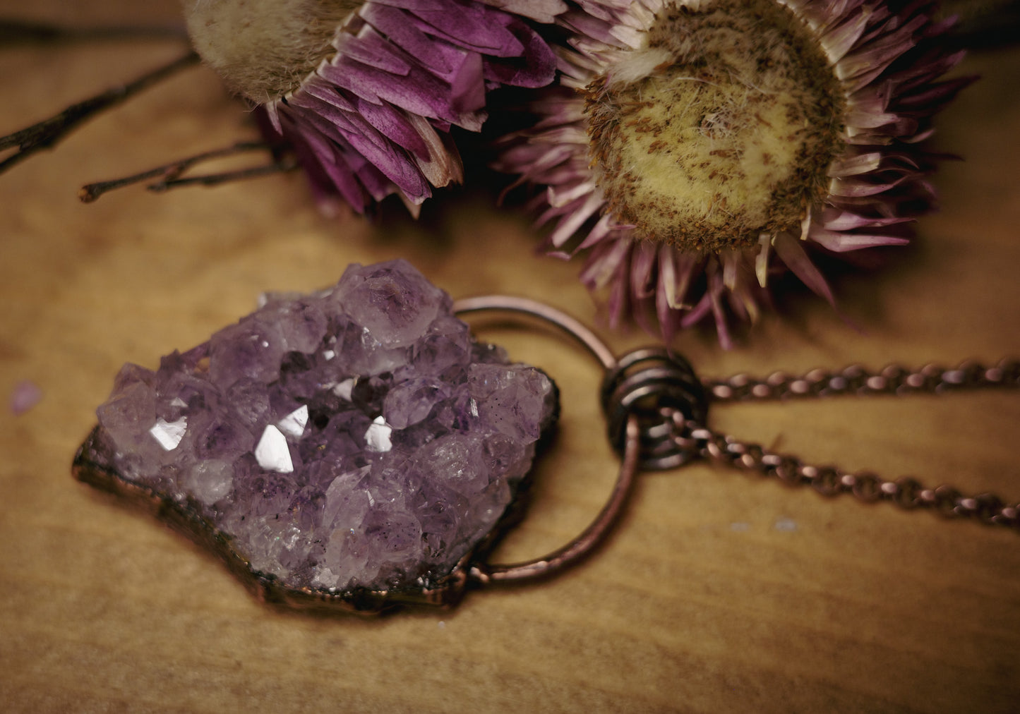 Amethyst Copper Necklace