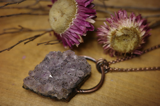 Amethyst Copper Necklace