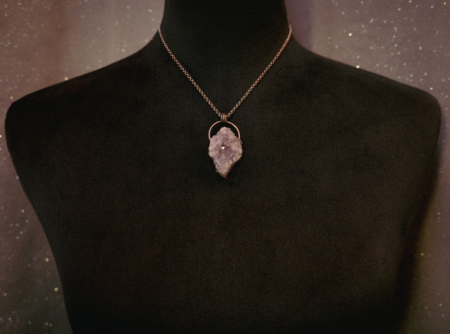 Amethyst Copper Necklace