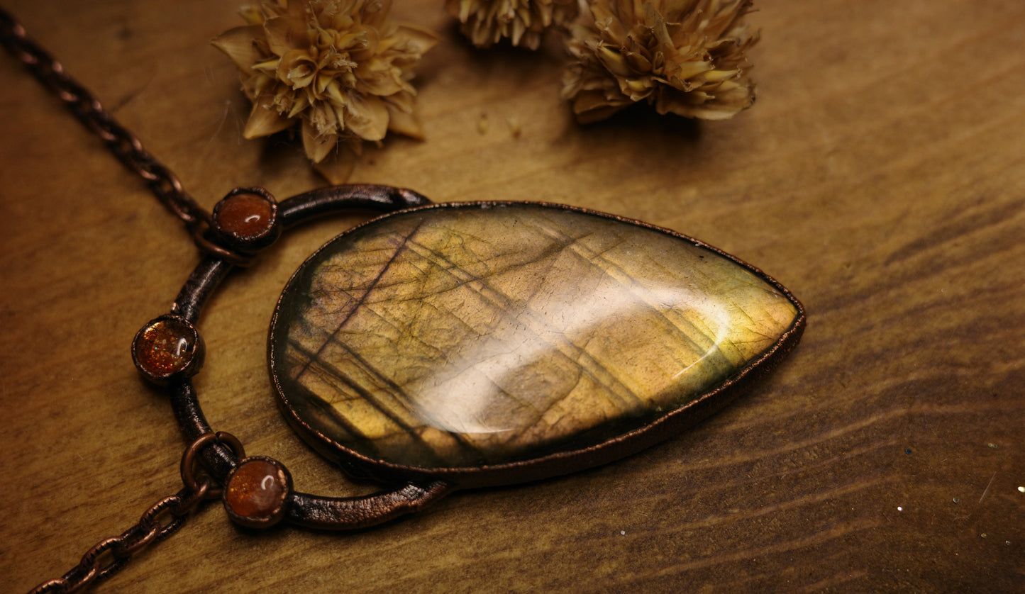 Labradorite Copper Necklace
